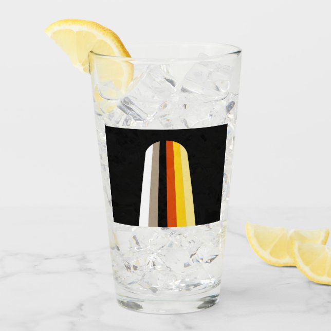 Fahne für lange Haare Glas (Vorderseite Ice)
