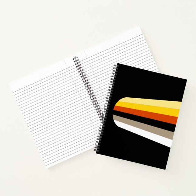 Fahne für lange Haare Notizbuch (Innenseite)