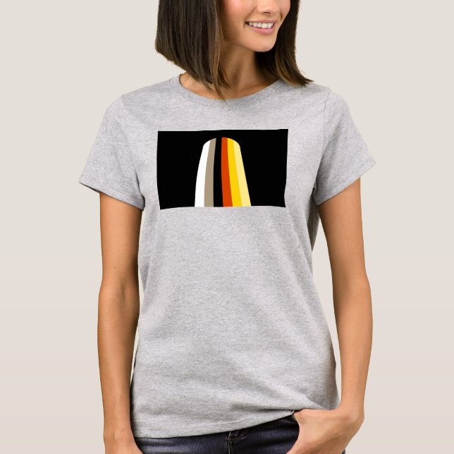 Fahne für lange Haare T-Shirt (Vorderseite)