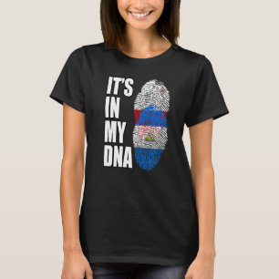 Fahne für nicaraguanische und maltesische Mix-DNA- T-Shirt