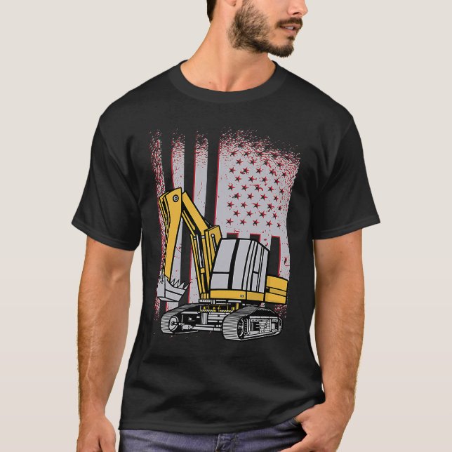 Fahne für Schwergeräte T-Shirt (Vorderseite)