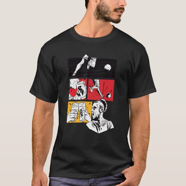 Fahne Fußball Passion Deutschland T-Shirt (Vorderseite)