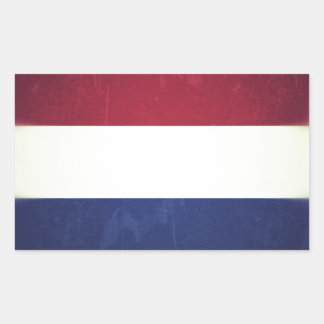 Fahne Hollands Rechteckiger Aufkleber