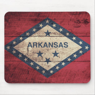 Fahne Holz Arkansas Mousepad
