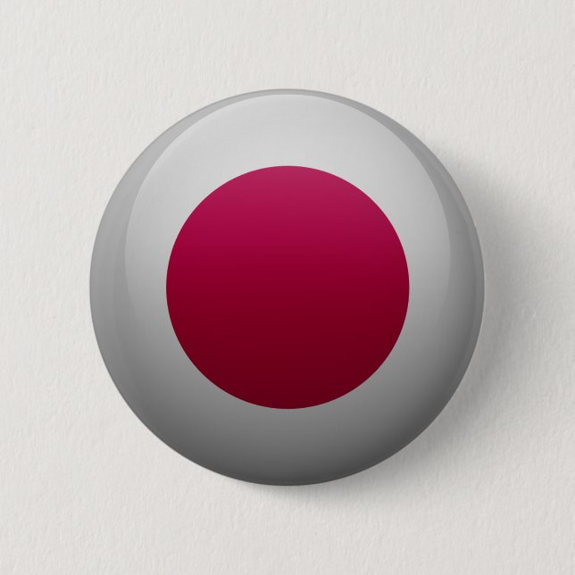 Fahne Japans Button (Vorderseite)