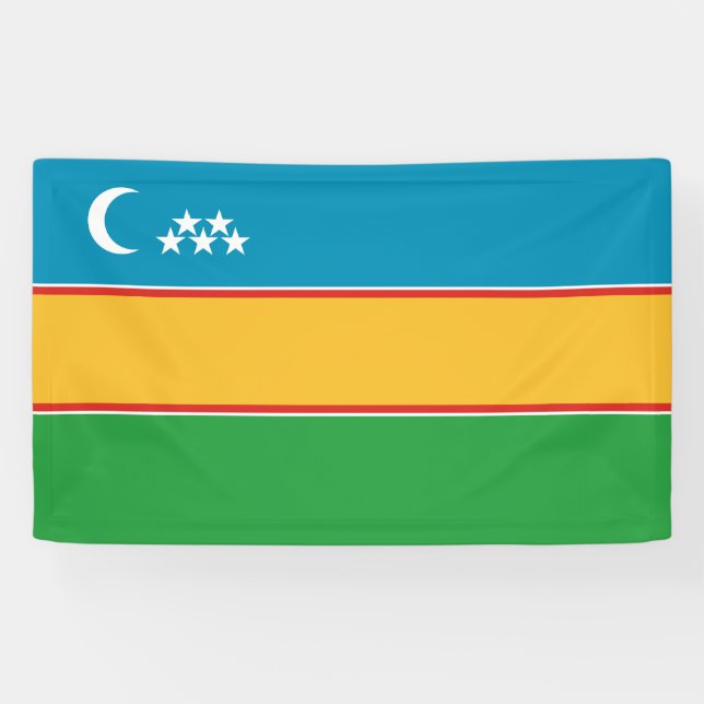 Fahne Karakalpakstan Banner (Horizontal)