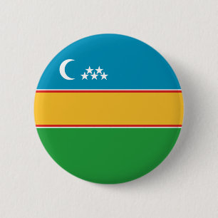 Fahne Karakalpakstan Button