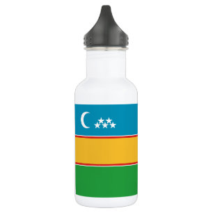 Fahne Karakalpakstan Edelstahlflasche