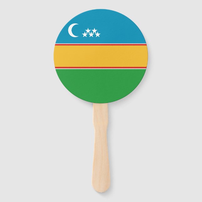 Fahne Karakalpakstan Fächer (Vorderseite)