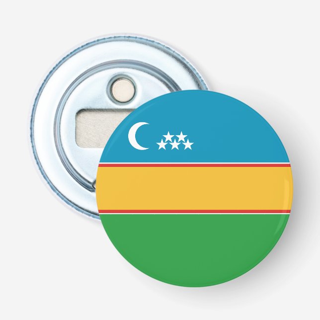 Fahne Karakalpakstan Flaschenöffner (Vorderseite)
