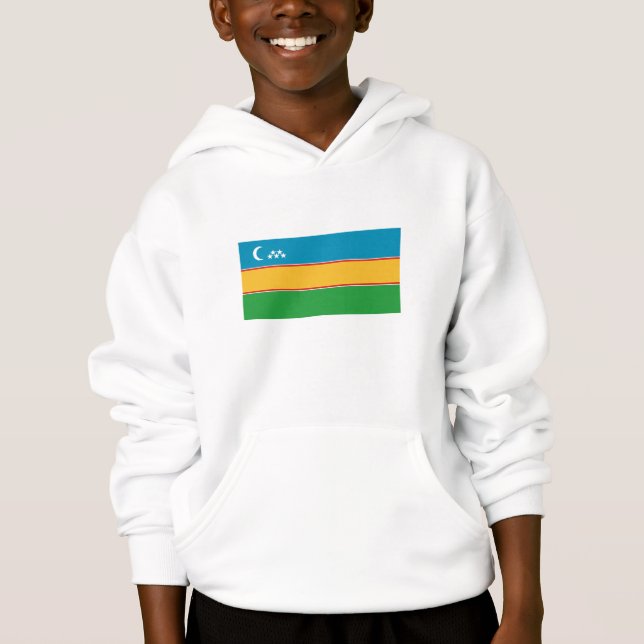Fahne Karakalpakstan Hoodie (Vorderseite)