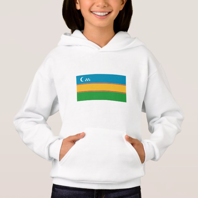 Fahne Karakalpakstan Hoodie (Vorderseite)