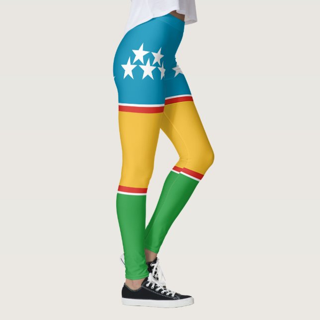 Fahne Karakalpakstan Leggings (Rechts)