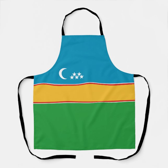 Fahne Karakalpakstan Schürze (Vorderseite)