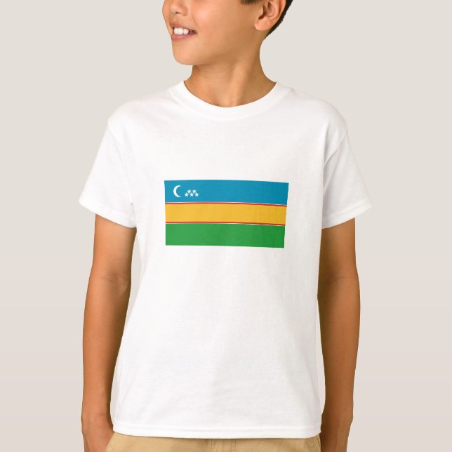 Fahne Karakalpakstan T-Shirt (Vorderseite)