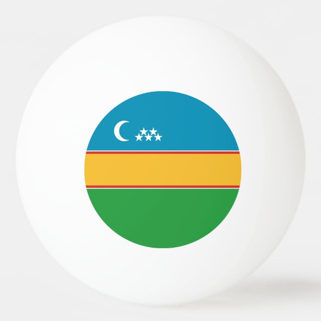 Fahne Karakalpakstan Tischtennisball (Vorderseite)
