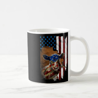 Fahne "Kuh Amerika" 4. Juli Rindfleischflagge Kaffeetasse