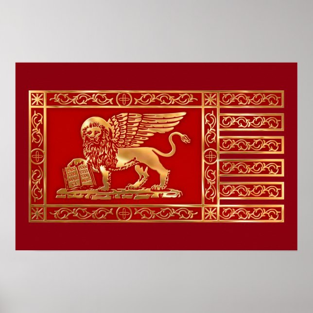 Fahne La Serenissima Poster (Vorne)