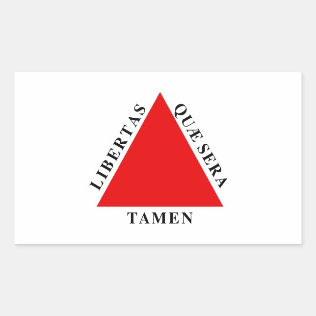 Fahne Minas Gerais Brasilien Rechteckiger Aufkleber (Vorderseite)