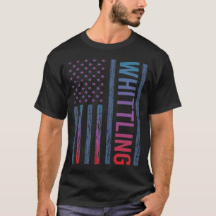 Fahne mit Farbverlauf Schnitzen T-Shirt
