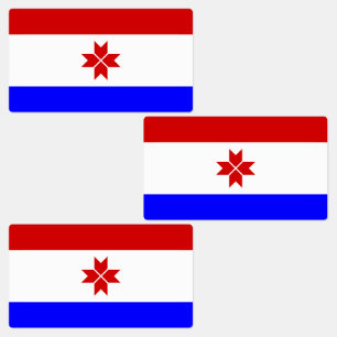 Fahne Mordovia Etiketten