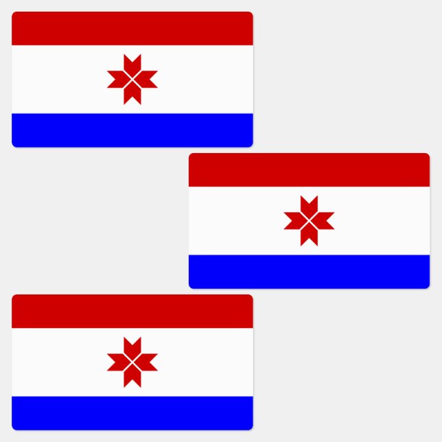 Fahne Mordovia Etiketten (Gruppe)