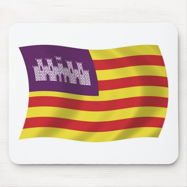 Fahne Mousepad der Balearen (Vorne)