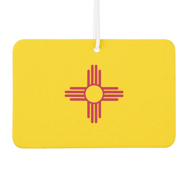 Fahne "New Mexico" Autolufterfrischer (Vorderseite)