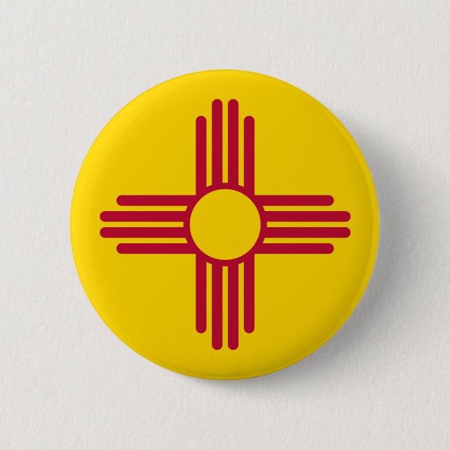 Fahne "New Mexico" Button (Vorderseite)