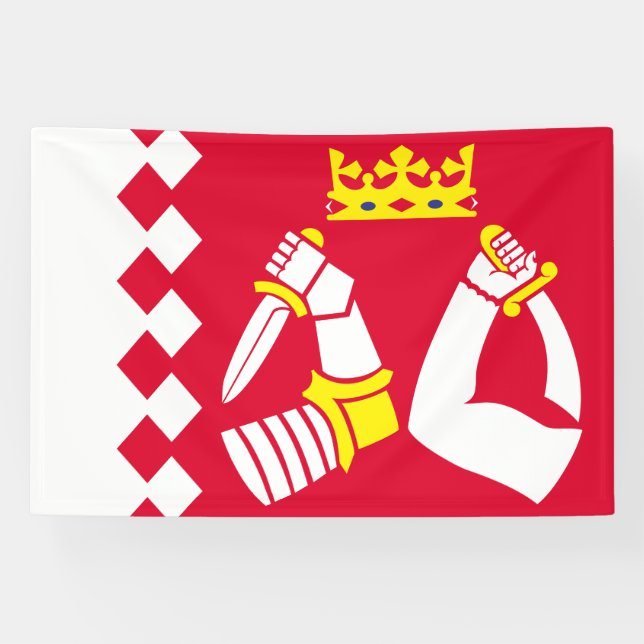 Fahne Nord Karelia Banner (Horizontal)