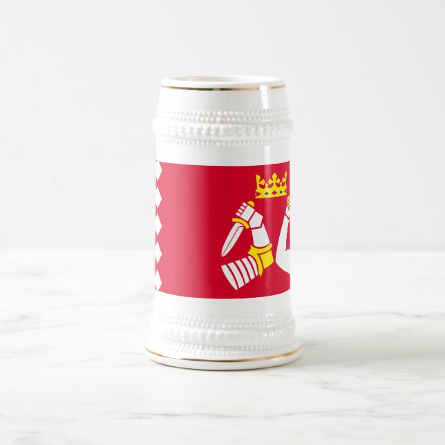 Fahne Nord Karelia Bierglas (Mittel)