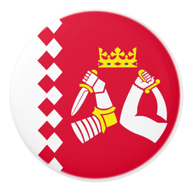 Fahne Nord Karelia Keramikknauf (Vorderseite)