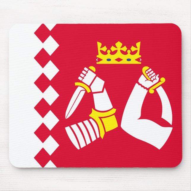 Fahne Nord Karelia Mousepad (Vorne)