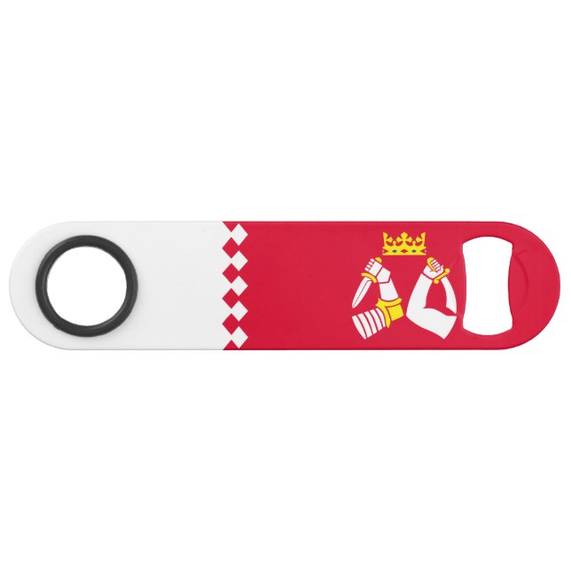 Fahne Nord Karelia Speed Flaschenöffner (Vorderseite (Horizontal))