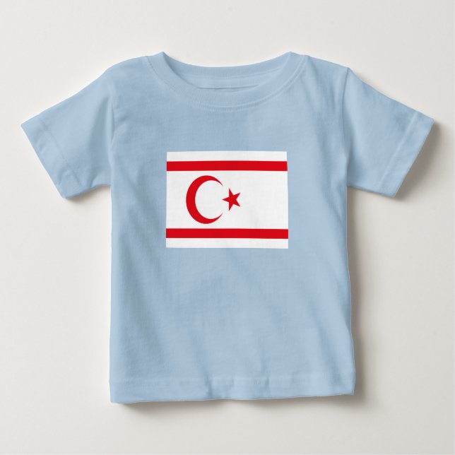 Fahne Nordzypern Baby T-shirt (Vorderseite)