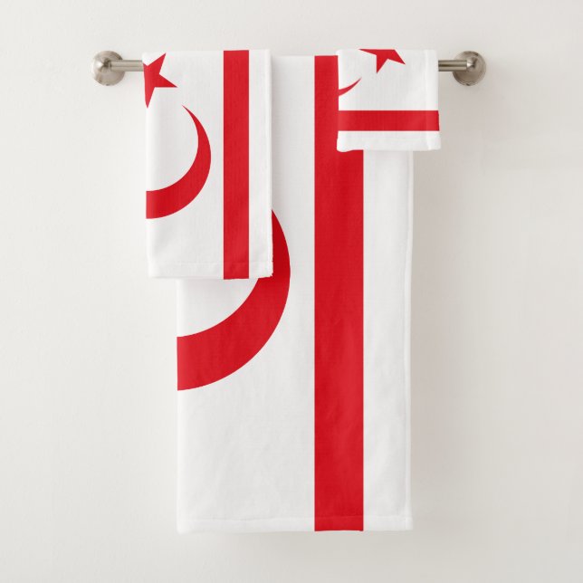 Fahne Nordzypern Badhandtuch Set (Insitu)