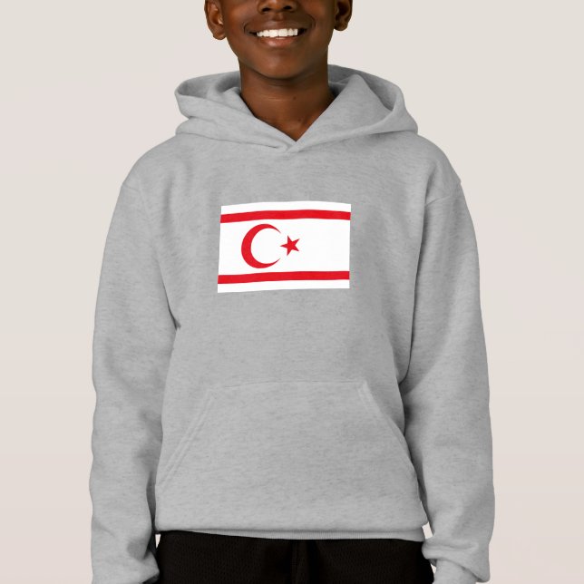 Fahne Nordzypern Hoodie (Vorderseite)