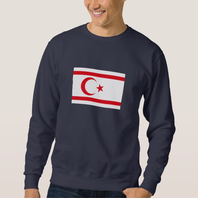Fahne Nordzypern Sweatshirt (Vorderseite)