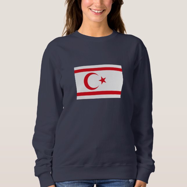 Fahne Nordzypern Sweatshirt (Vorderseite)