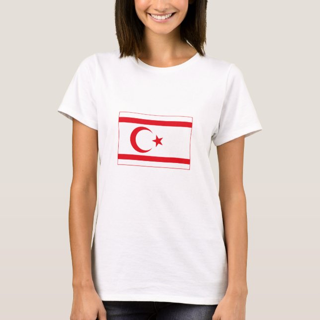 Fahne Nordzypern T-Shirt (Vorderseite)