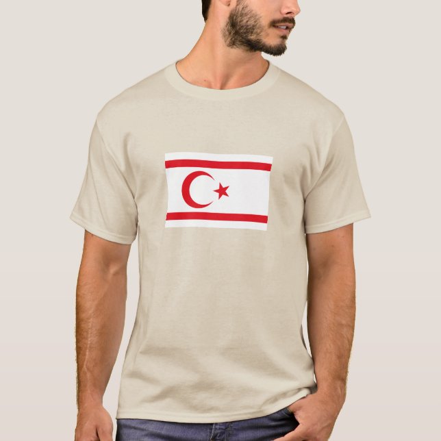Fahne Nordzypern T-Shirt (Vorderseite)