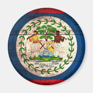 Fahne "Old Wooden Belize" Magnet