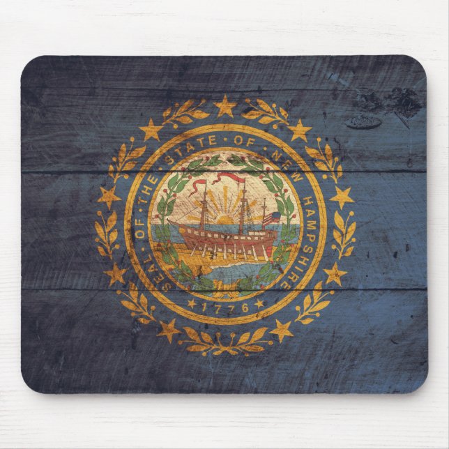 Fahne "Old Wooden New Hampshire"; Mousepad (Vorne)