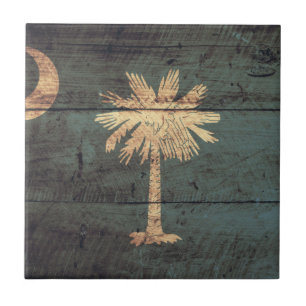 Fahne "Old Wooden South Carolina"; Fliese