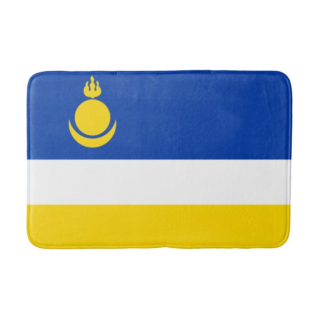 Fahne Patriotic Buryatia Badematte (Vorderseite)