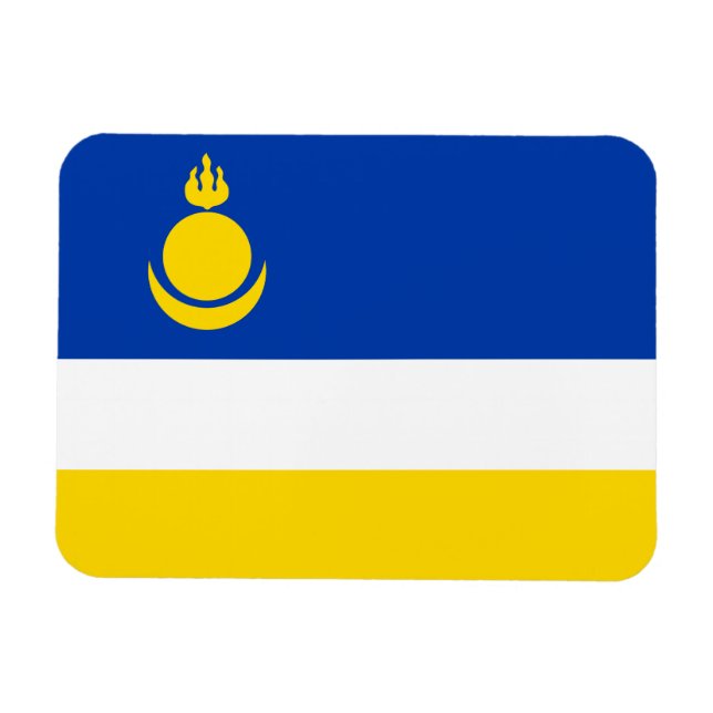 Fahne Patriotic Buryatia Magnet (Horizontal)