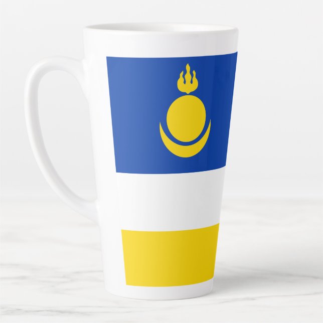 Fahne Patriotic Buryatia Milchtasse (Links)