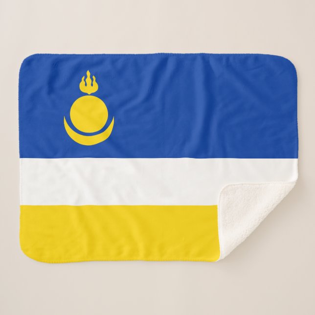 Fahne Patriotic Buryatia Sherpadecke (Vorderseite (Horizontal))
