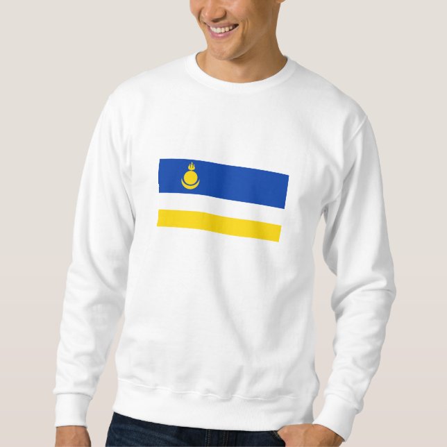 Fahne Patriotic Buryatia Sweatshirt (Vorderseite)