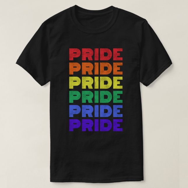 Fahne "Pride Rainbow" (LGBT) T-Shirt (Design vorne)